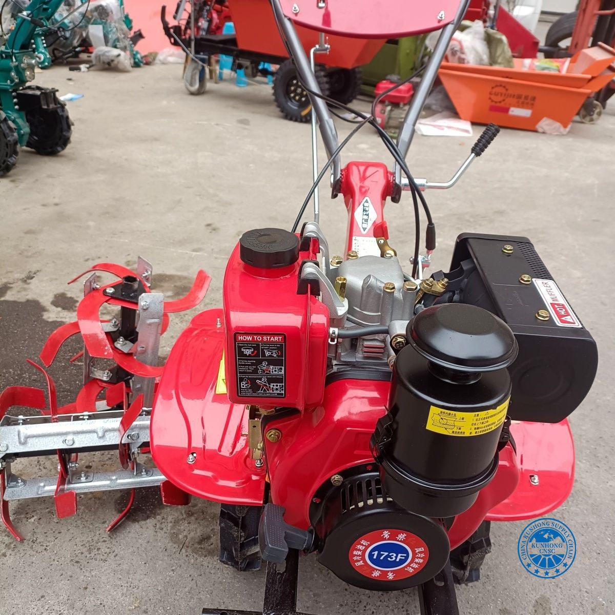 Mini Diesel Power Tiller Farm Cultivator Garden Mini Tiller