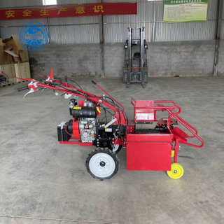 High Quality Walking Mini Diesel Hand Push Single Row Mini Corn Harvester