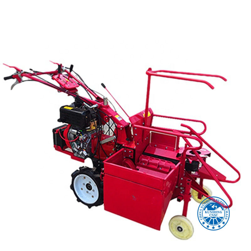 Hand Push Corn Harvester Single Row Corn Combine Harvester