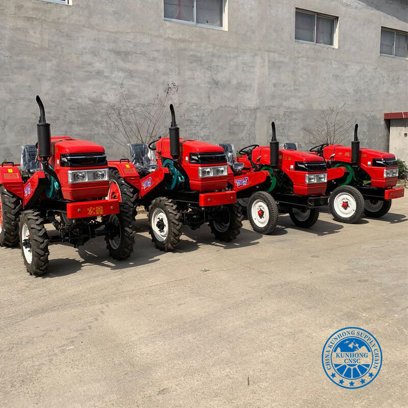 China Manufacturer Agricultural Machinery Diesel Farm Garden Rotary Tiller Mini Crawler Tractor