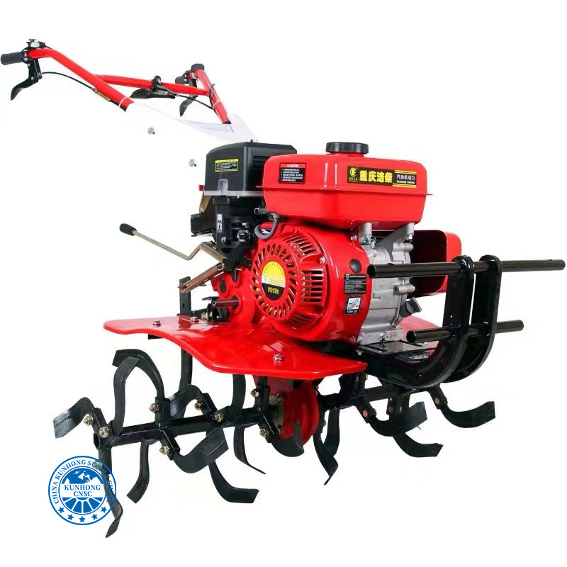 Mini Tiller Rotary Driven Disc Plough 7HP Diesel Engine Power Tiller