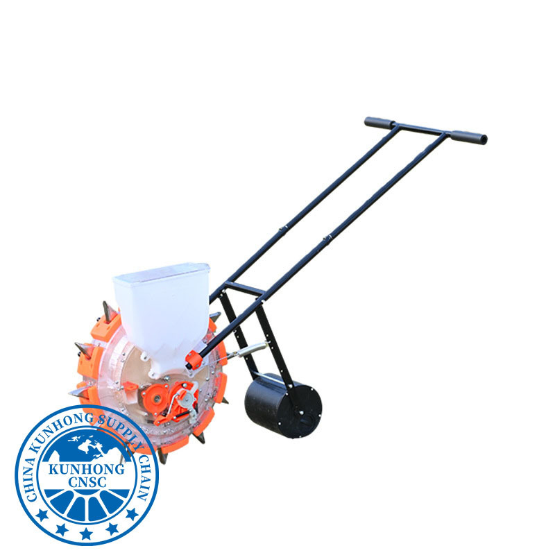 Agricultural Bean Peanut Seeding Planter Manual Push Hand Corn Seeder and Fertilization