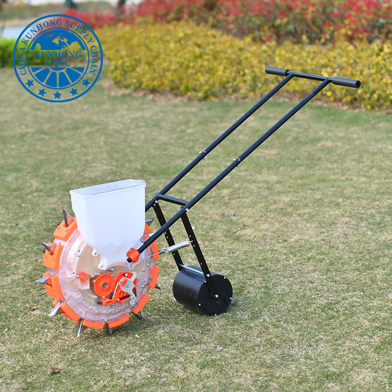 Discount Hand Push Corn Soybean Cotton Fertilizer Seeder