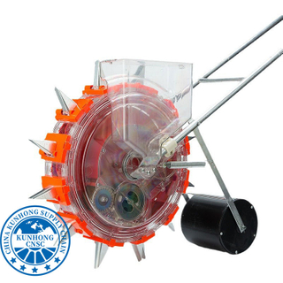 Depth Is Adjustable Farmland Manual Hand Push Seed Planter Seeder Machine