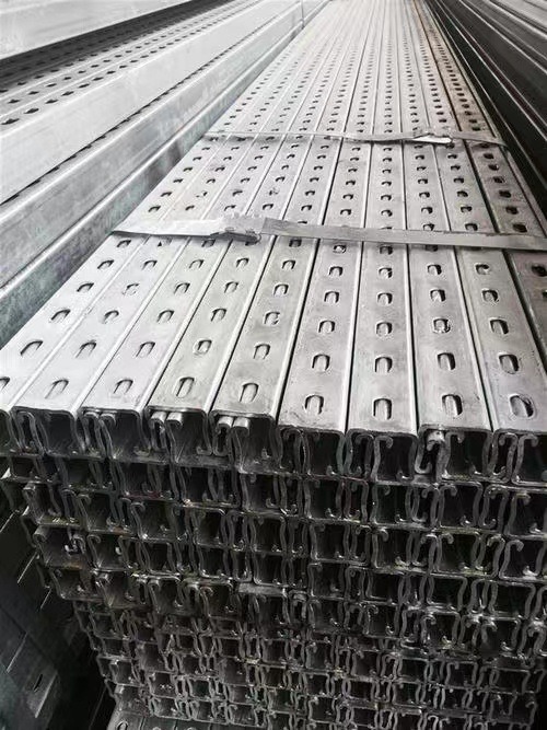 Zinc Aluminum Magnesium Bracket U-Shaped Steel Bracket Large-Scale Photovoltaic Clean Energy Project Ground Large-Scale Support Project