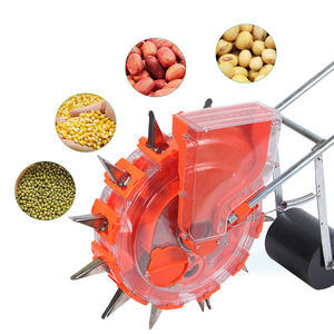 Small Farm Home Use Hand Push Adjustable Roller Type Manual Corn Planter Seeder Hand Push Seeder