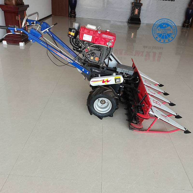 Hot Selling China Self-Walking Mini Walking Behind Wheat Rice Corn Harvester