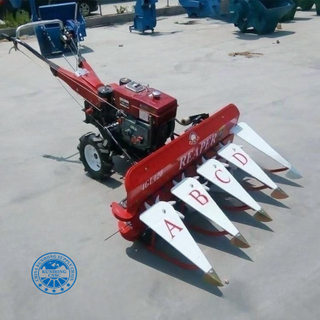 Walking Tractor with Corn Stalk Harvester Diesel Multi-Function Corn Harvester Corn Cropping