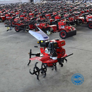 New Micro-Tiller Small Multi-Functional Diesel Mountain Plowing Crawler Power Tiller