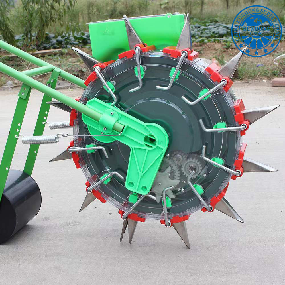 Farm Machinery Hand Push Grain Soybean and Multi Functional Seeder with Fertilizer Box Veget Seeder