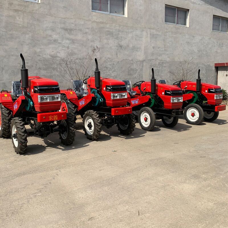 Paddy Fields Irrigating Mini Farm Tractor with Front Loader and Backhoe