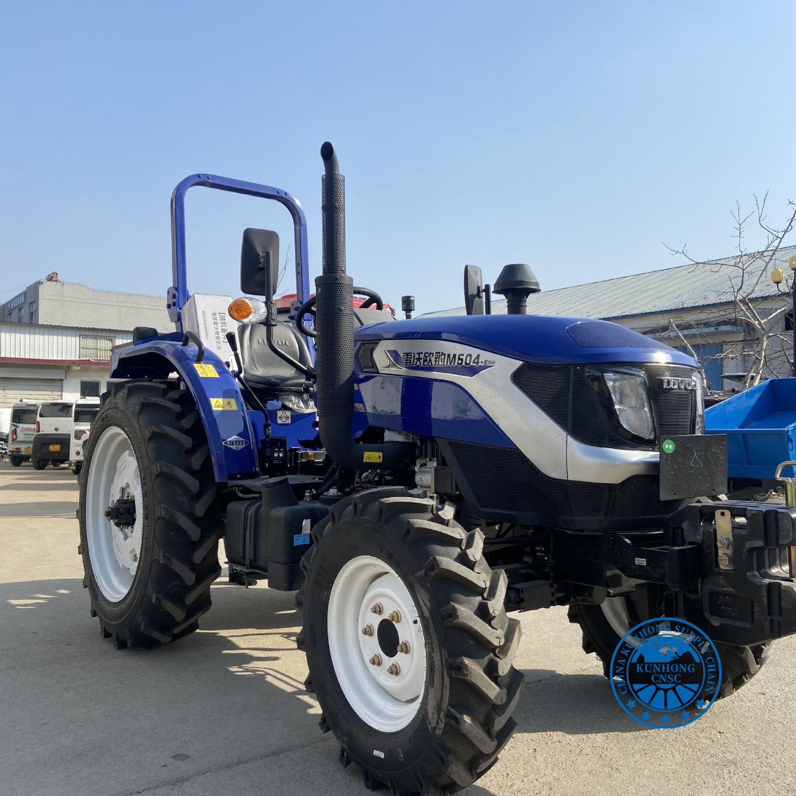 High Horsepower Wheel Trenching Rotary Tiller Greenhouse Four-Wheel Drive Agricultural Tractor