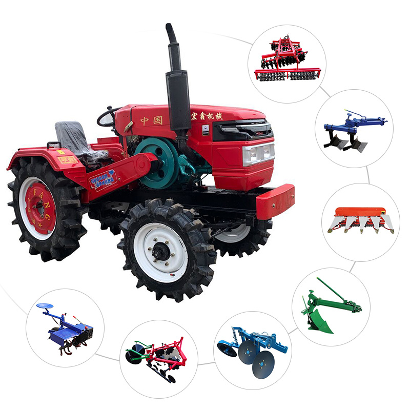 Mini Tractor Garden Tractor with Front Loader Crawler