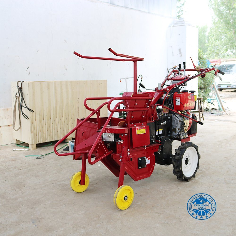 One Row Hand Push Combine Maize Corn Harvester Mini Corn Harvester